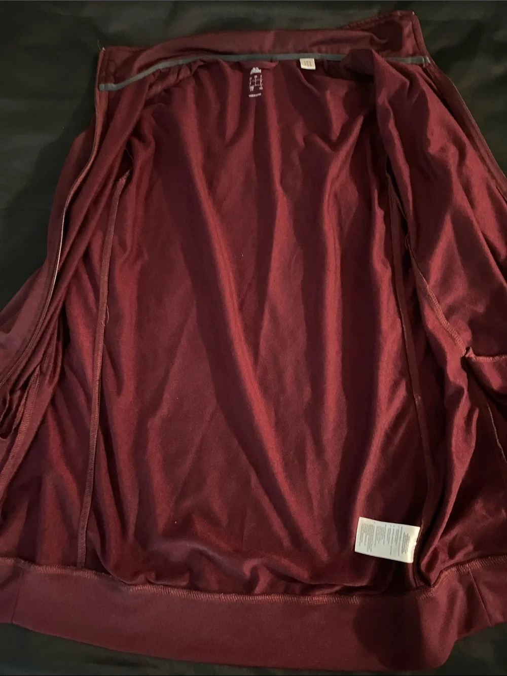 adidas Men's Maroon Full-Zip Performance Track Jacket (Large)